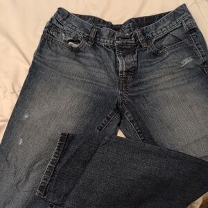 LOFT Dark Blue Straight Leg Jeans